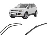 Cumpara ieftin Set 3 stergatoare FORD KUGA II (DM2) din 2012-2019, pentru parbriz si luneta fata si spate auto, Bosch Aerotwin-Aerotwin, din cauciuc siliconat rezist