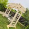 Leagăn lemn tip pergola