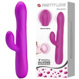 Vibrator Rabbit Gonflabil Douglas, Violet, 25 cm, Pretty Love