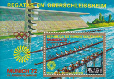 Eq. Guinea 1972 Sport, perf. sheet, used I.013 foto