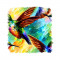 Sticker decorativ, Pasare, Multicolor, 55 cm, 6766ST