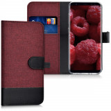 Husa pentru Samsung Galaxy S8, Textil, Rosu, 40984.20, Negru