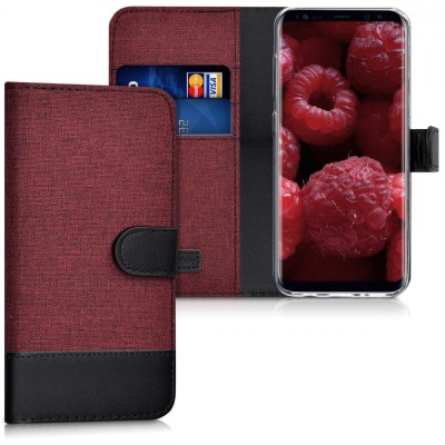 Husa pentru Samsung Galaxy S8, Textil, Rosu, 40984.20 foto
