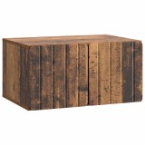 vidaXL Oglindă TV montată pe perete Lemn vechi 59,5 x 41 x 30 cm 898343