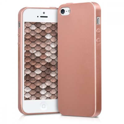 Husa pentru Apple iPhone 5 / iPhone 5s / iPhone SE, Silicon, Rose Gold, 40816.31 foto