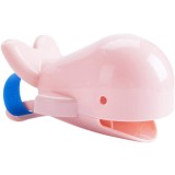 Ornament Baterie pentru Apa in Forma de Balena cu Doua Pozitii de Ghidare a Apei - Pentru Copii Compatibil Universal Baie sau Bucatarie, Roz, CBD CORA