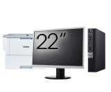 Pachet Calculator Second Hand DELL OptiPlex 7060 Mini PC, Intel Core i5-8500T 2.10 - 3.50GHz, 8GB DDR4, 128GB SSD + Monitor 22 Inch + Imprimanta Broth