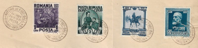 C176 - Romania 1939 - meciul de fotbal Romania-Anglia,stampila speciala foto