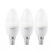 Set Becuri LED Ledvance Smart, B60, WiFi, 5 W, 470 Lumeni, lumina RGB, E14, dimabil, aplicatie, 3 bucati