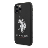 Husa Originala U.S. Polo Big Horse iPhone 11 Pro Negru - USHCN58SLHRBK