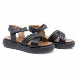 Sandale dama, Caspian, Cas-AL07, casual, piele naturala,negru, 36 - 40