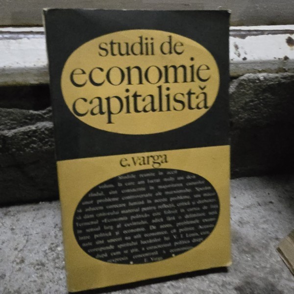 Studii de economie capitalista - E. Varga