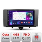 Navigatie Smart For Two 2010-2015 B-Smart10 Android Ecran QLED octa core 4+64 carplay android auto KIT-SMART10+EDT-E309V3 CarStore Technology