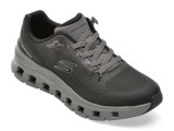 Pantofi sport barbati Skechers Glide-Step Pro negri, material textil, confort Air-Cooled Memory Foam, talpa flexibila, respirabil