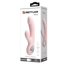 Selene - Vibrator iepuraș, roz, 19 cm