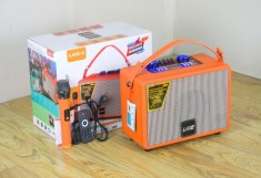 Boxa portabila retro, 40W, bluetooth, karaoke, mixer, microfon wireless, Radio foto