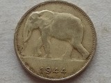CONGO BELGIAN-1 FRANC 1944