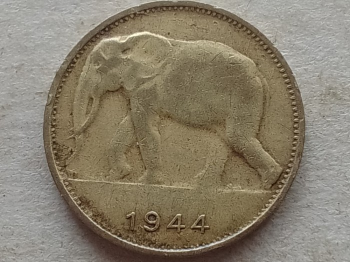 CONGO BELGIAN-1 FRANC 1944