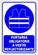 Indicator purtarea obligatorie a vestei reflectorizante foto