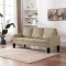 vidaXL Canapea cu 3 locuri, cappuccino, piele ecologică 288766