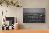 Tablou Canvas, "Valuri &icirc;ntunecate &icirc;n furtună marină", Valuri, Apă, &Icirc;ntunecat, Necesar, Atmosferic, Marin, Intens, Misterios, 39 x 26 cm, CMCLASS