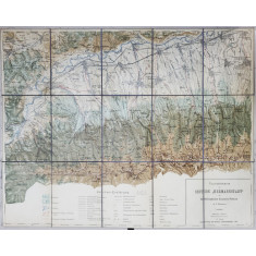 Harta turistica a Sectiunei Hermanstad - 1921