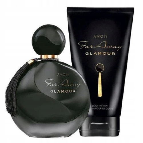 Set apa de parfum si crema de corp Far Away Glamour, AVON, 50/150 ml