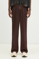 adidas Originals pantaloni de trening Flare Pant barbati, culoarea maro, cu imprimeu, JC8381