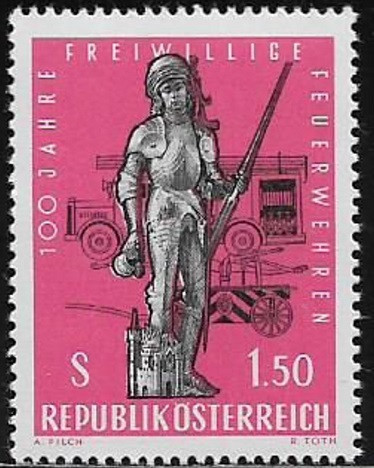 C1473 - Austria 1963 - Pompieri cat.nr.969 neuzat,perfecta stare