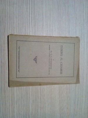 EUSEBIU AL CESAREEI - Studiu Patrologic - G. G. Stanescu - Cluj, 1940, 50 p. foto