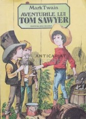 Aventurile lui Tom Sawyer (format mare, inlustratii de Vasile Olac) - 1985 - Mark Twain (#A23) foto