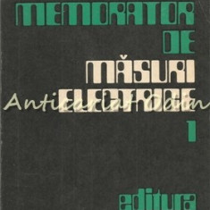 Memorator De Masurari Electrice I - Nicolae Patachi - Tiraj: 3165 Exemplare