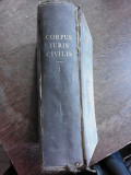 CORPUS IURIS CIVILIS, VOL.I (CARTE IN LIMBA LATINA)