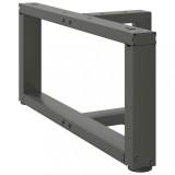 VidaXL Picioare pentru măsuță de cafea &icirc;n formă de T, 2 buc., antracit, 60x25x(30-31) cm, oțel