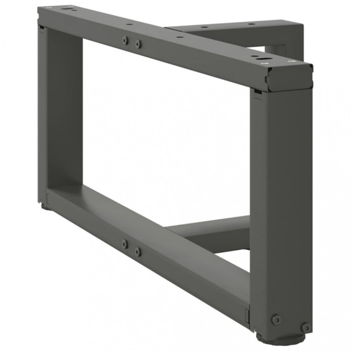 vidaXL Picioare pentru măsuță de cafea &icirc;n formă de T, 2 buc., antracit, 60x25x(30-31) cm, oțel 4013014