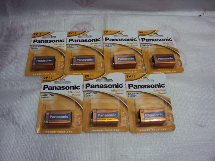 baterie Panasonic Alkaline 9v Made in Malaysia