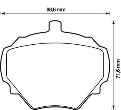 Placute frana Land Rover Defender Cabrio (Ld), Defender Station Wagon (Ld), Defender Pick-Up (Ld), Discovery 1 (Lj, Lg), Range Rover 1 SRLine parte m