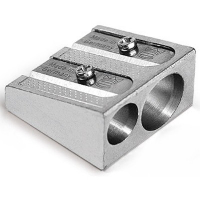 Ascutitoare de creion din metal cu 2 gauri (20 buc/display) foto