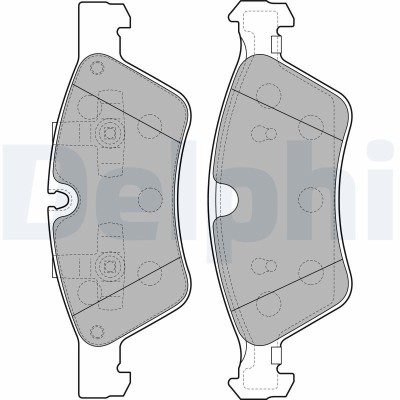 DELPHI LP2125 set placute frana,frana disc foto