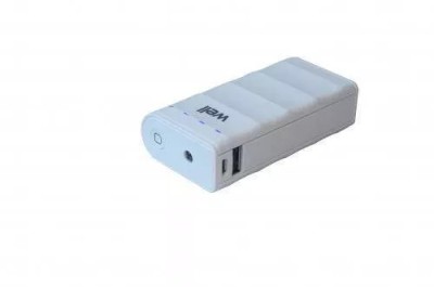 Acumulator USB portabil powerbank 4000mAh 1A alb Well foto