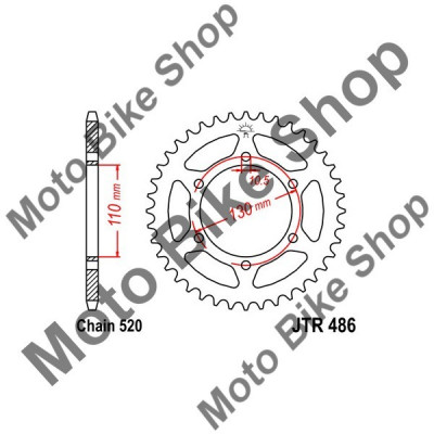 MBS Pinion spate 520 Z42, Cod Produs: JTR48642 foto