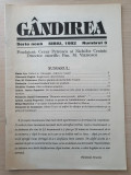 Gandirea nr.3/1992-revista legionara-radu gyr,nichifor crainic,aresnie boca