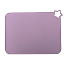 Napron protectie de masa pentru hranire si diversificare pentru copii si bebelusi, sau suport farfurie si bol, culoare roz deschis, NippleBaby