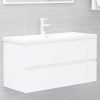 Gossi dulap de chiuveta, alb, 90x38,5x45 cm, pal