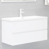 VidaXL Dulap de chiuvetă, alb, 90x38,5x45 cm, PAL