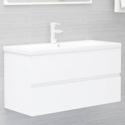 Gossi dulap de chiuveta, alb, 90x38,5x45 cm, pal foto
