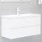 Gossi dulap de chiuveta, alb, 90x38,5x45 cm, pal
