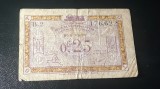 Bancnota 0,25 franc 1923 din France (french occupation on Ruhr valley)
