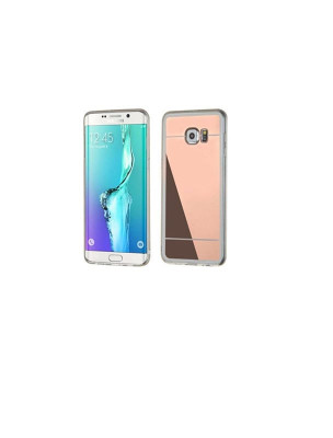 Husa Silicon + Plastic Samsung Galaxy S6 Edge g925 Rose Gold Mirror foto