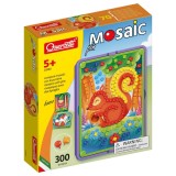 Set Mozaic Pin cu suport, Quercetti, Padure, 300 piese